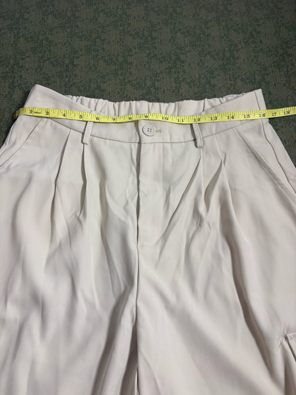 Wide Leg Cargo Pants in Light Beige - Picture 5 of 9